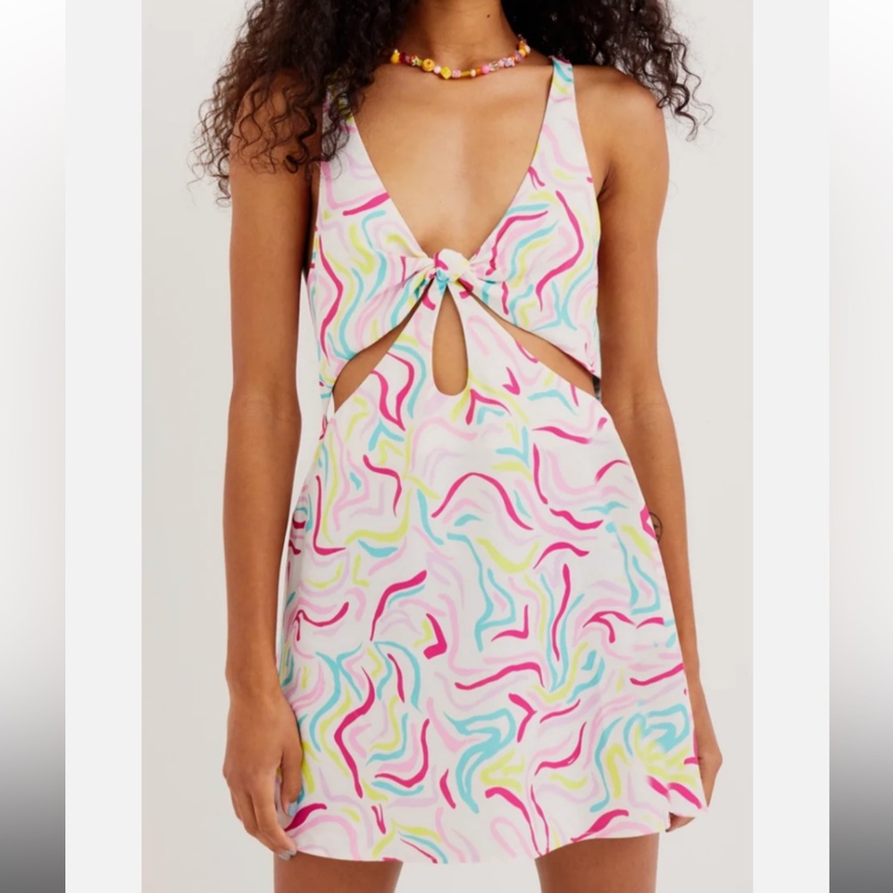 NWT For Love And Lemons Palmer Satin Mini Dress